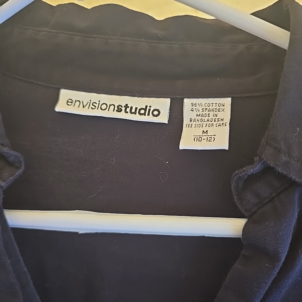 Envision Studio Women's Navy Button Down Shirt